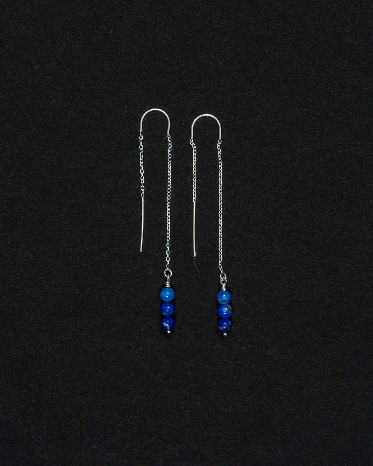 Lapis Ear Chains